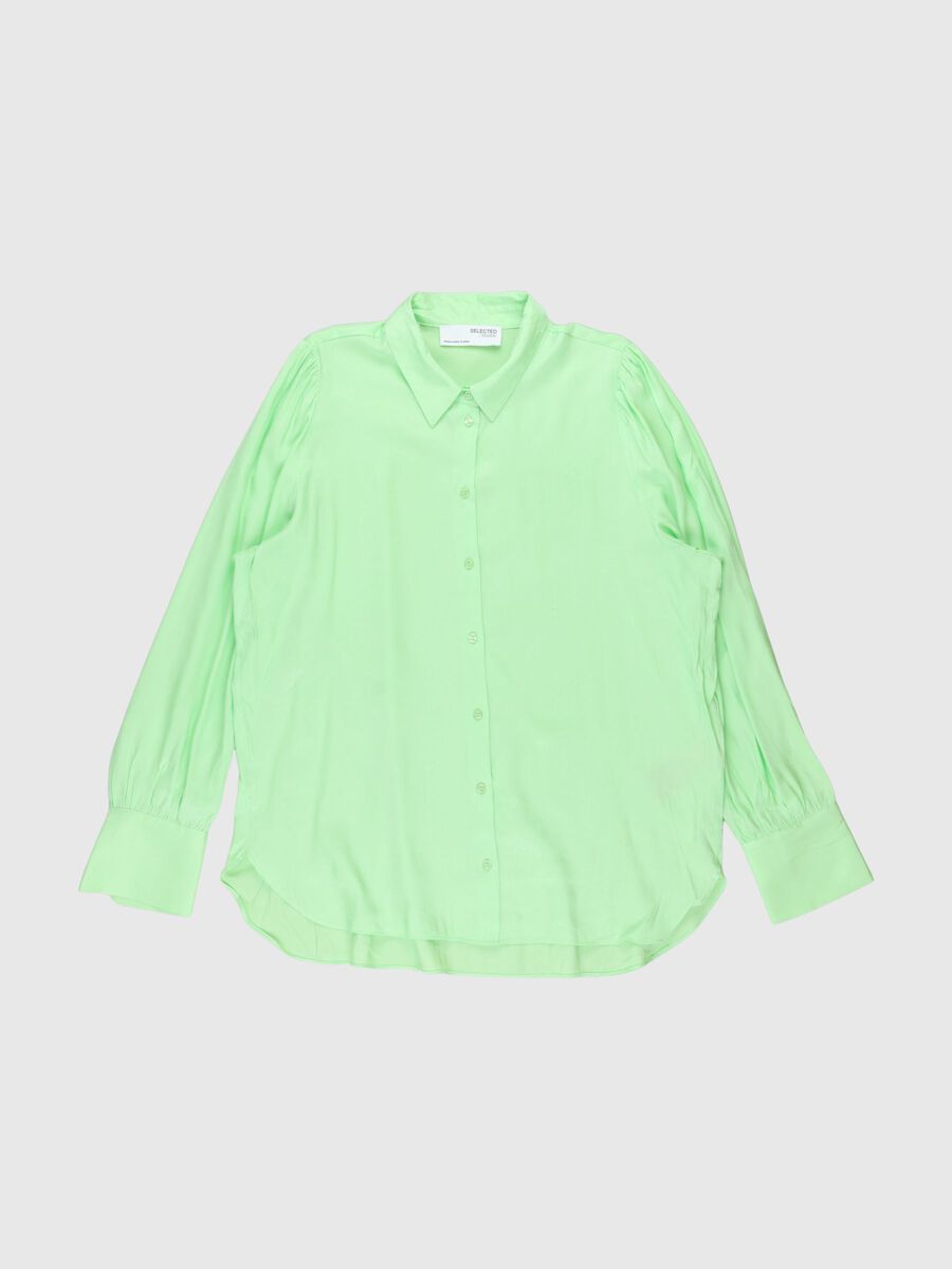 Selected SATIN CHEMISE, Pistachio Green, highres - 80000316_PistachioGreen_001.jpg