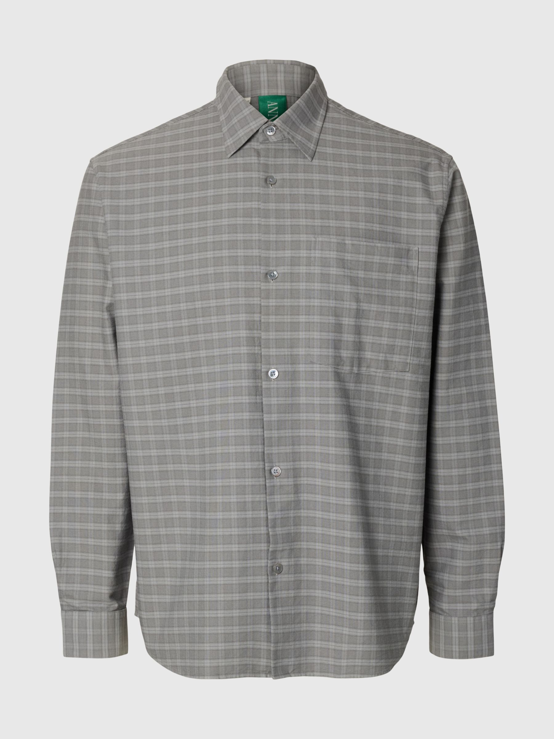 RELAXED FIT LONG SLEEVED SHIRT, Chiseled Stone, highres