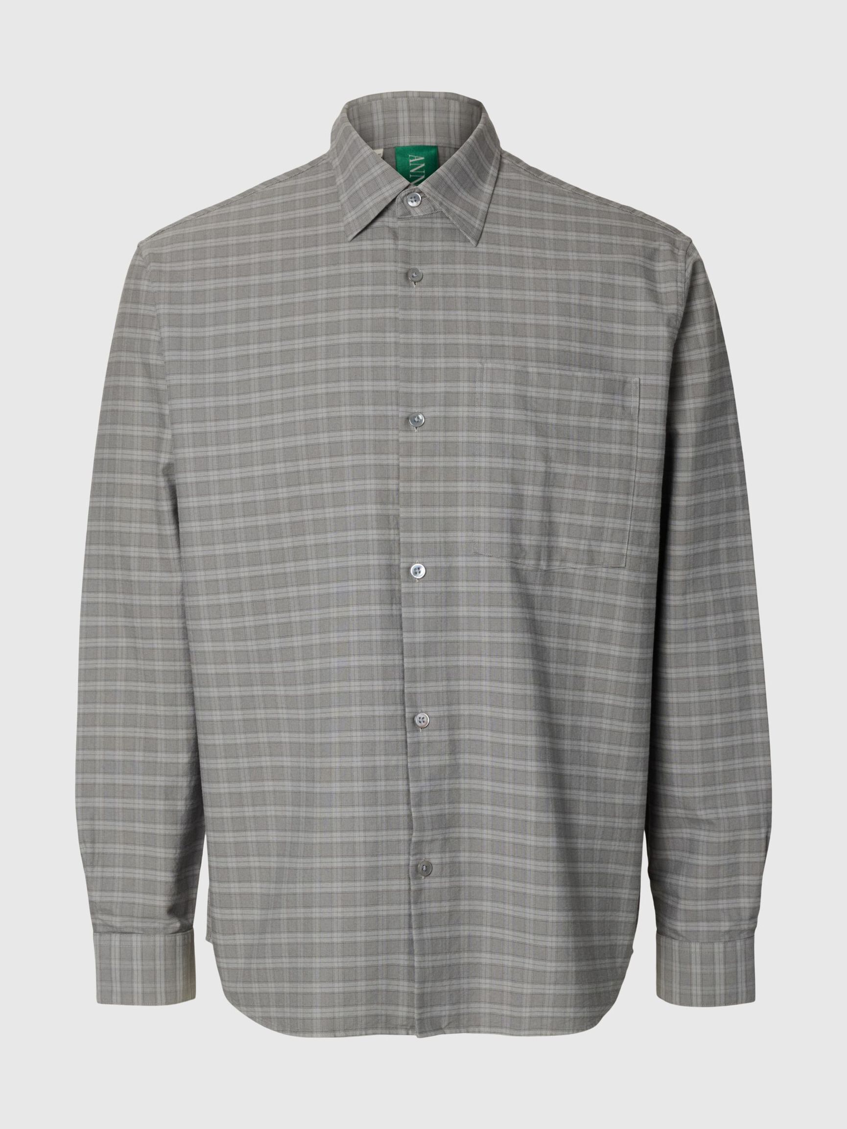 RELAXED FIT LONG SLEEVED SHIRT, Chiseled Stone, highres