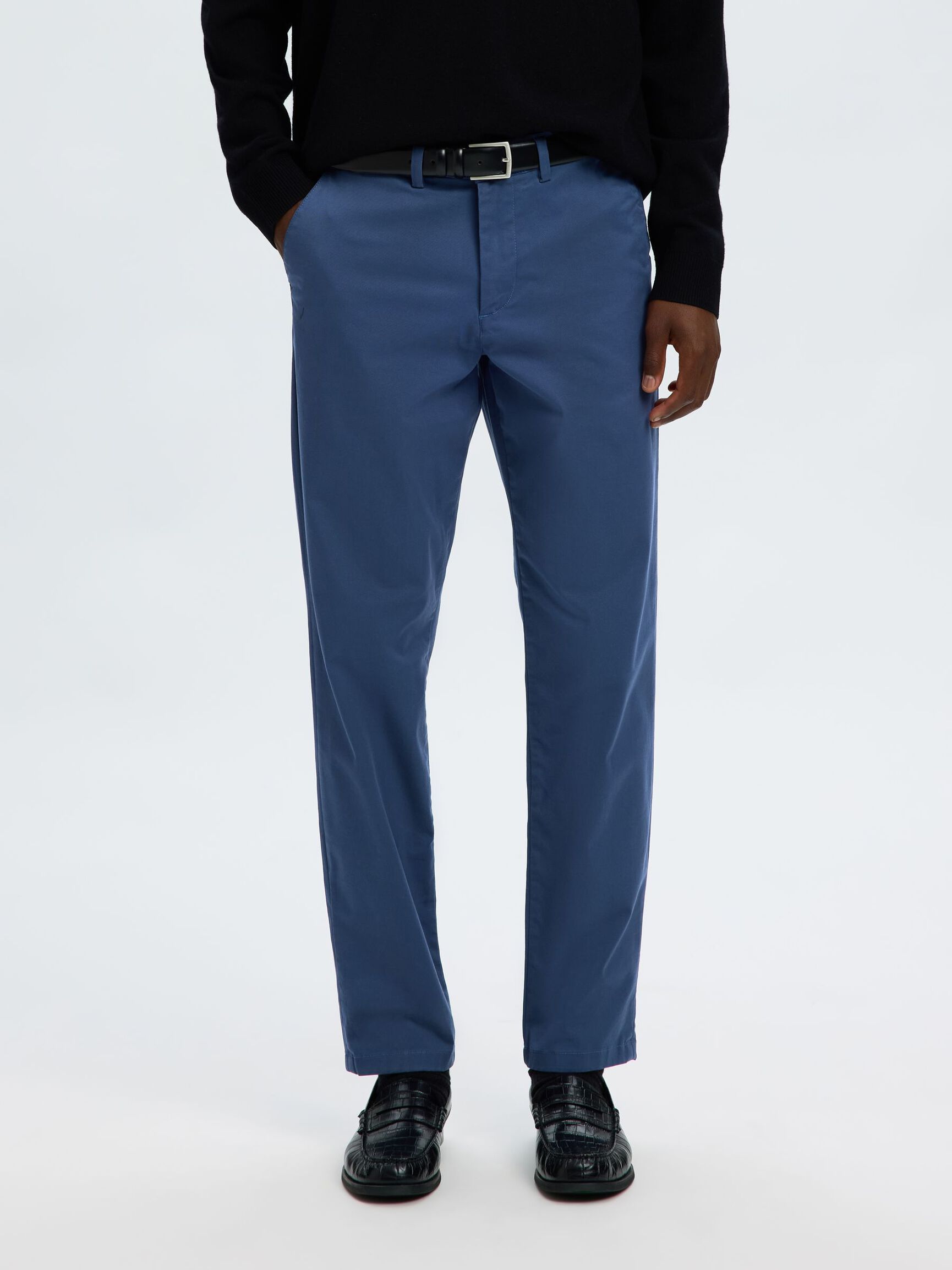 175 SLIM FIT FLEX CHINOS, Sargasso Sea, highres