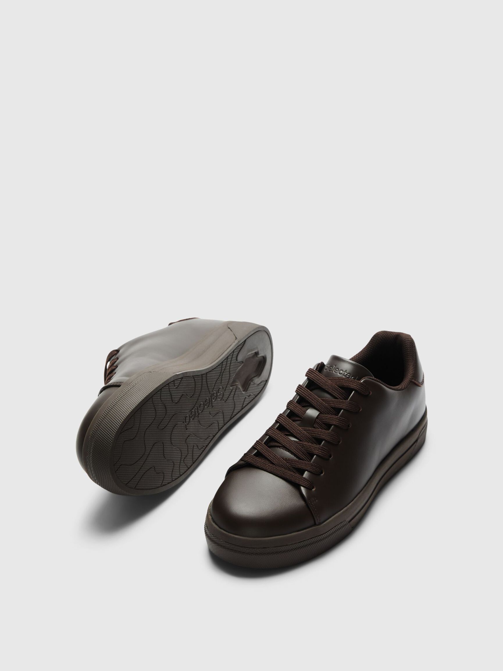 CHUNKY LEATHER TRAINERS, Delicioso, highres