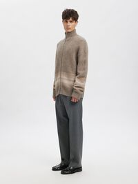 COUPE DÉCONTRACTÉE PANTALON, Grey Melange, highres