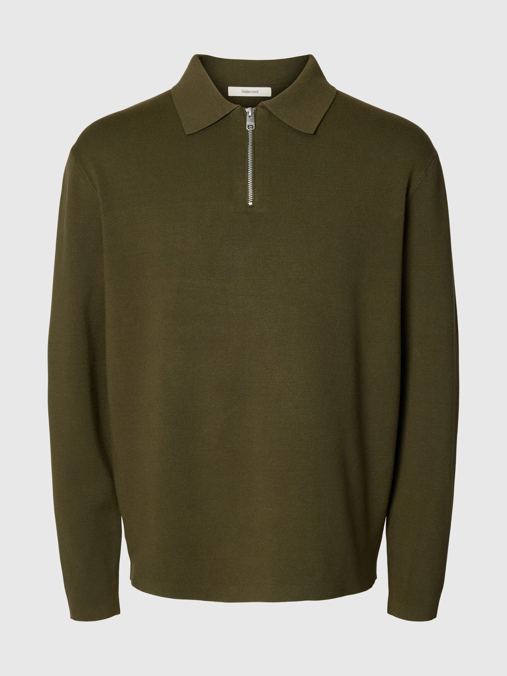 HALF ZIP PULLOVER, Kalamata, highres