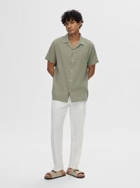 CUBANSK KRAGE SKJORTE, Vetiver, highres