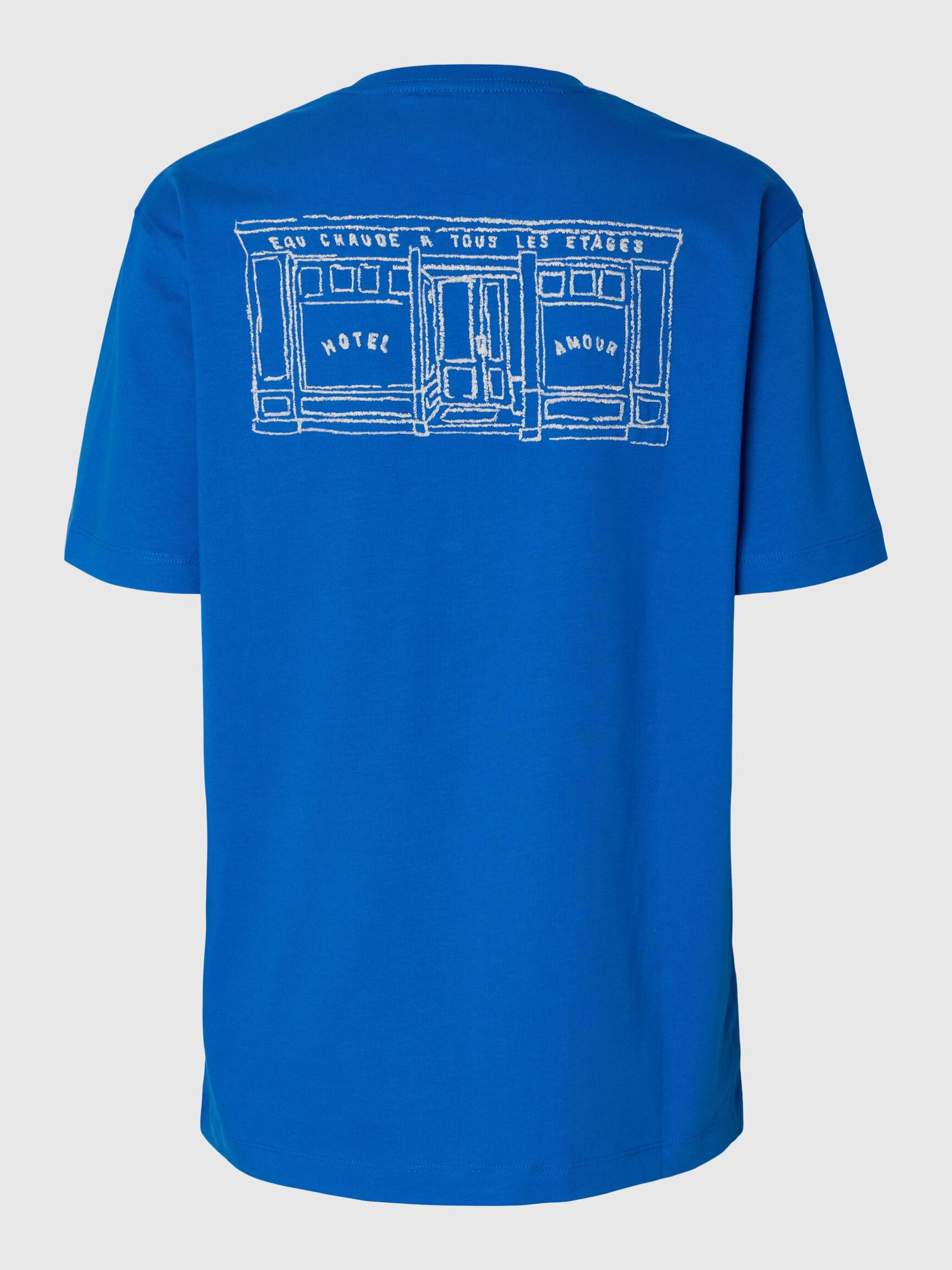 RELAXED FIT T-SHIRT, Victoria Blue, highres