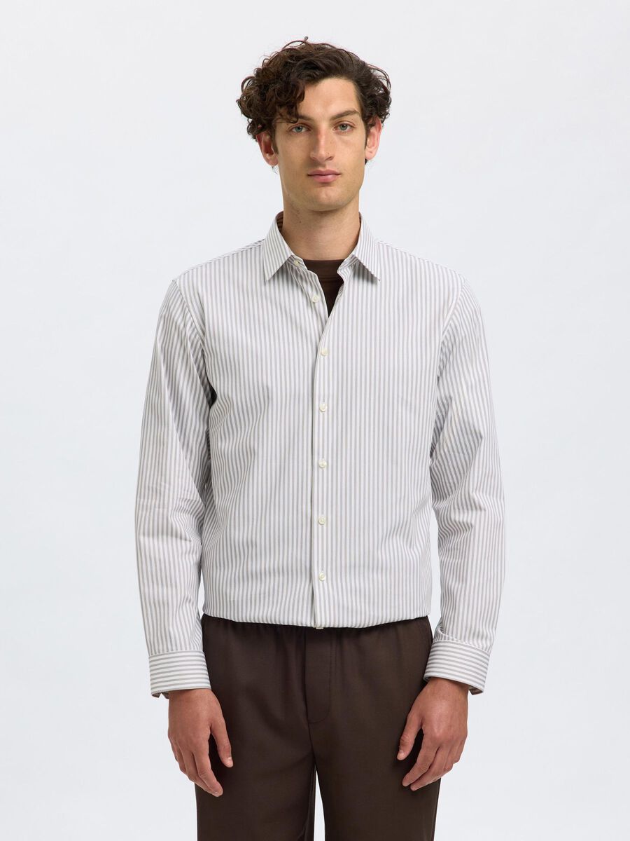 Selected SLIM FIT STRETCH SHIRT, Bright White, highres - 16092939_BrightWhite_1201636_003.jpg