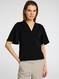 Selected KURZARM TOP MIT V-AUSSCHNITT, Black, highres - 16096373_Black_008.jpg