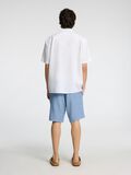 Selected LINEN BLEND SHORT SLEEVED SHIRT, White, highres - 16092978_White_004.jpg