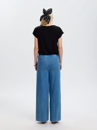 BOATNECK T-SHIRT, Black, highres