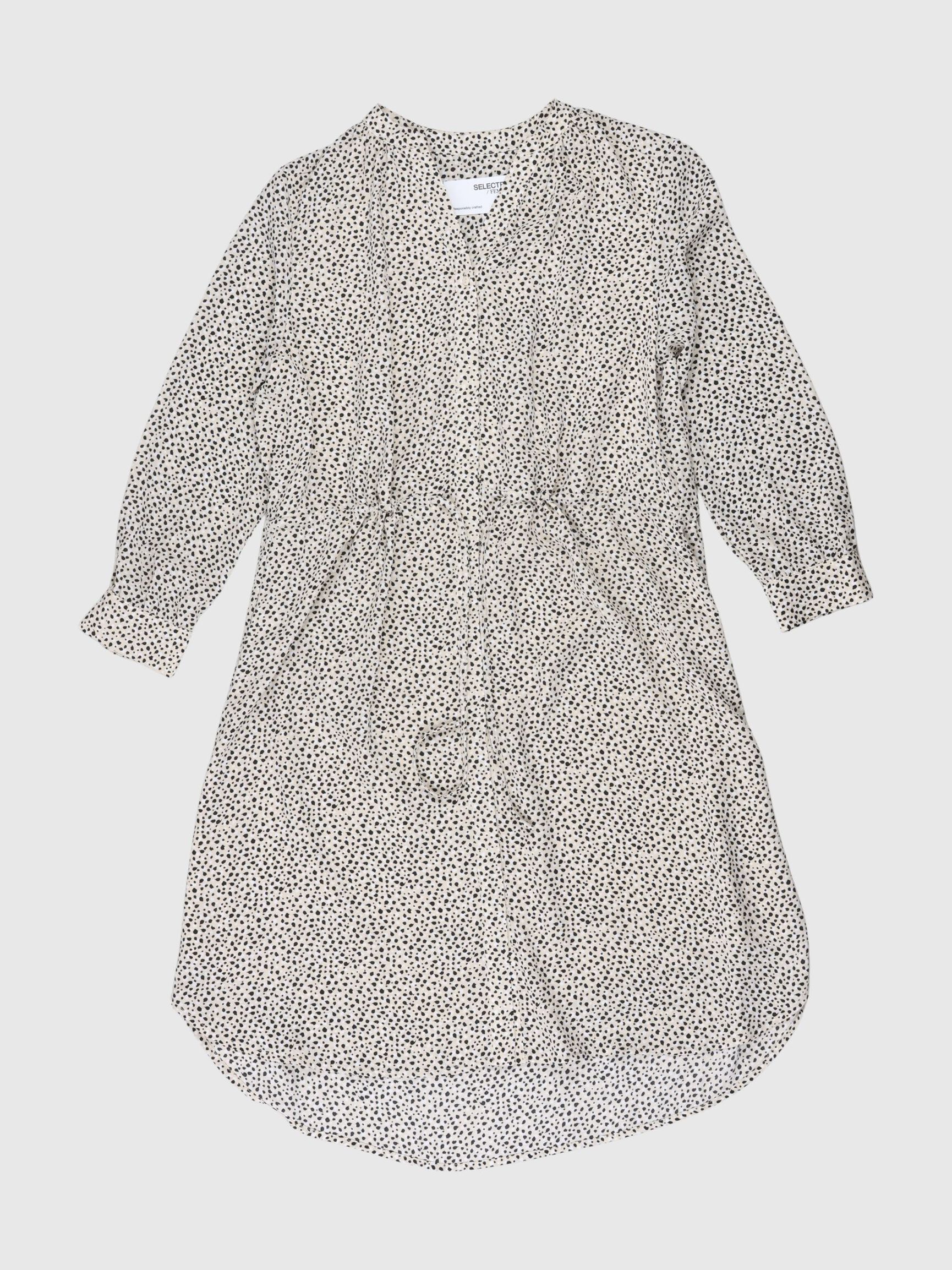 BEDRUKT MINI JURK, Sandshell, highres