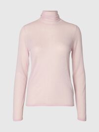 MERINO WOOL TURTLENECK, Winsome Orchid, highres