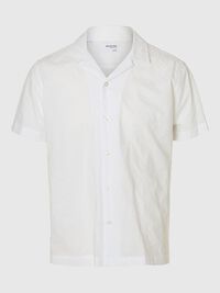 100% BAUMWOLL KURZARMHEMD, White, highres
