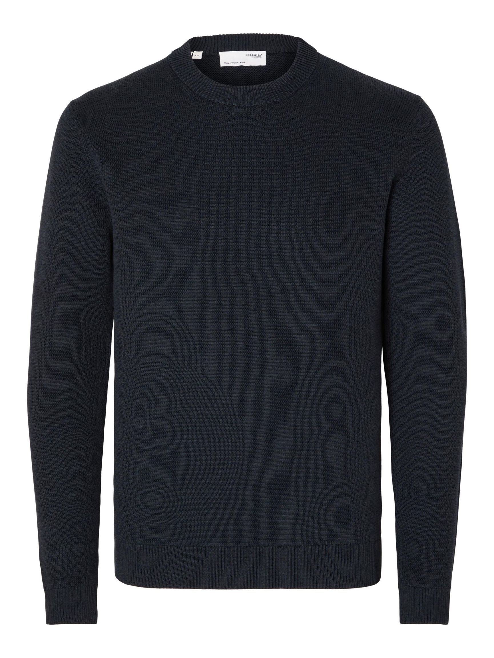 RONDE HALS SWEATER, Sky Captain, highres