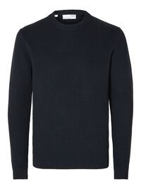 RONDE HALS SWEATER, Sky Captain, highres