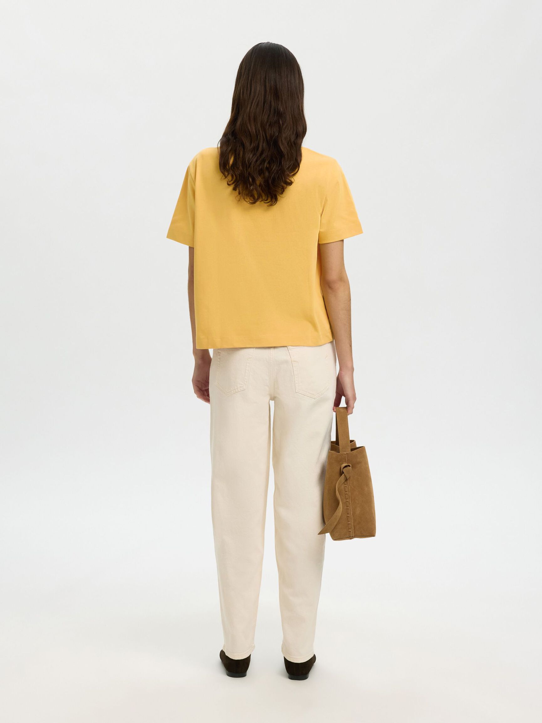 BOXY T-SHIRT, Ochre, highres