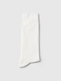 COTTON BLEND SOCKS, Bright White, highres