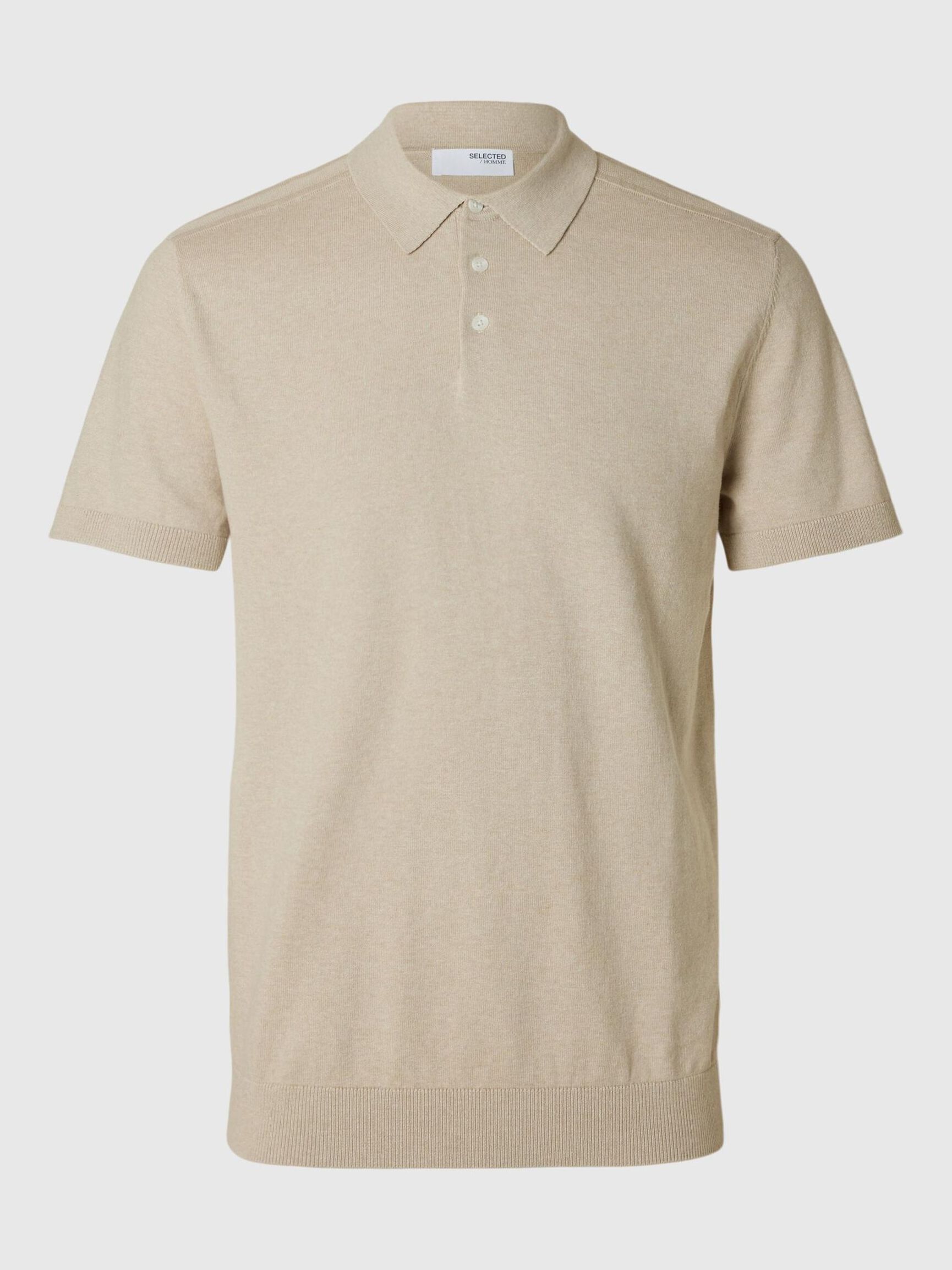 EN MAILLE POLO, Oatmeal, highres
