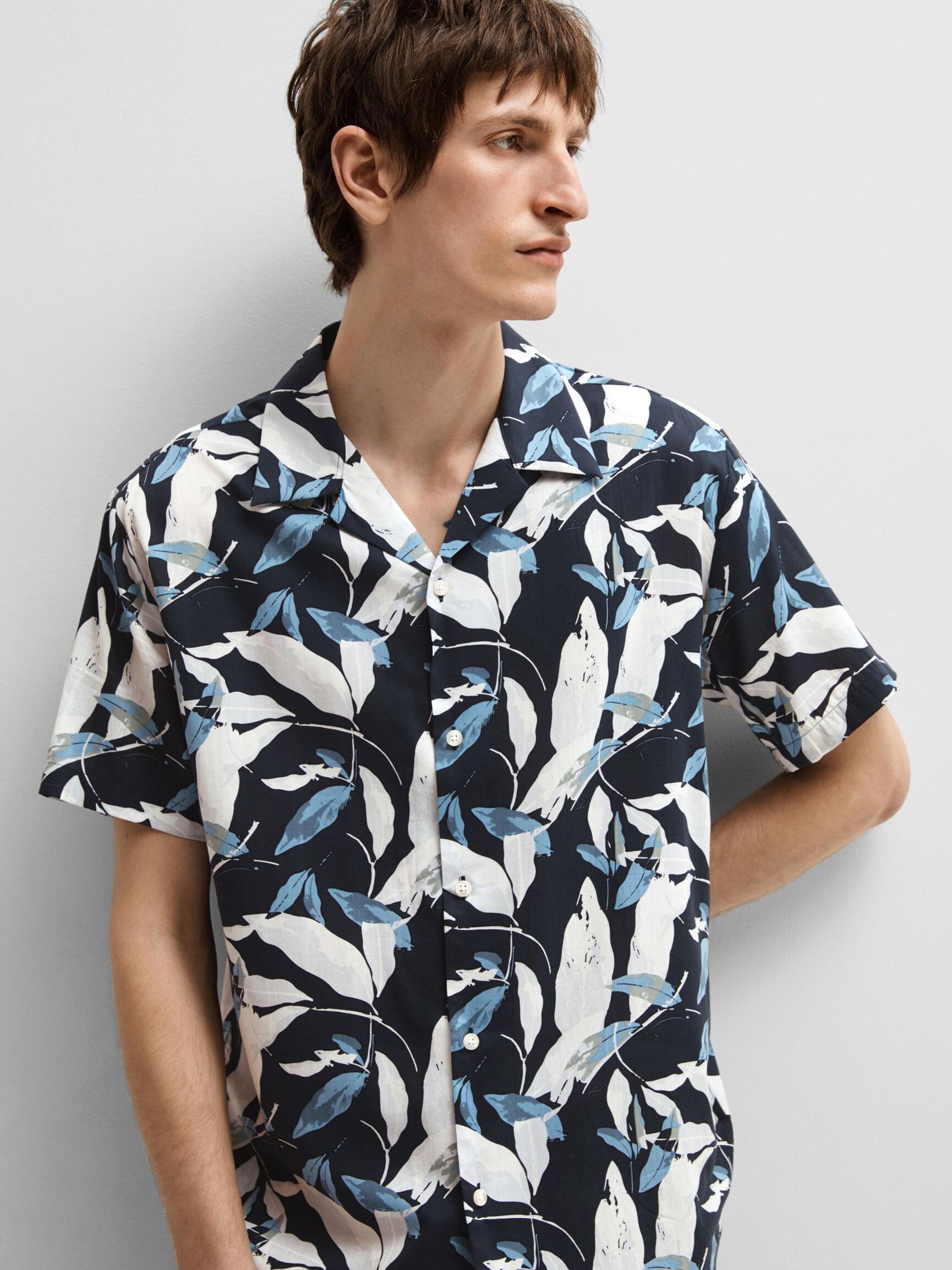 CUBAN COLLAR SHIRT, Sky Captain, highres