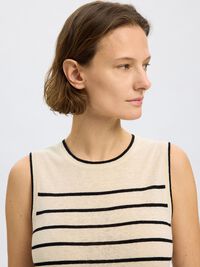 LINNENMIX MAXI JURK, Birch, highres