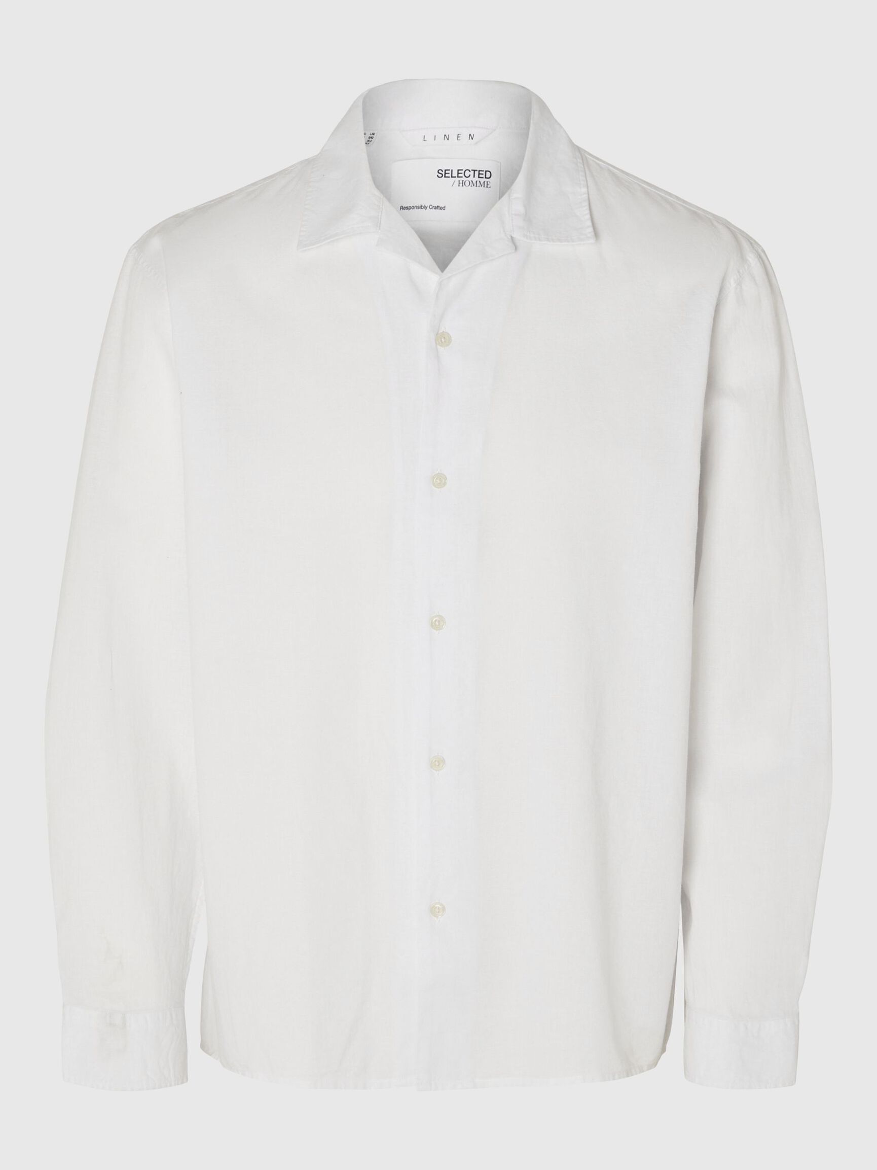 LONG-SLEEVED SHIRT, Bright White, highres