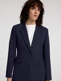 VISCOSEMIX KLASSIEK BLAZER, Dark Sapphire, highres