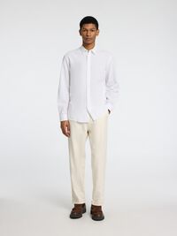 LONG SLEEVED SHIRT, White, highres