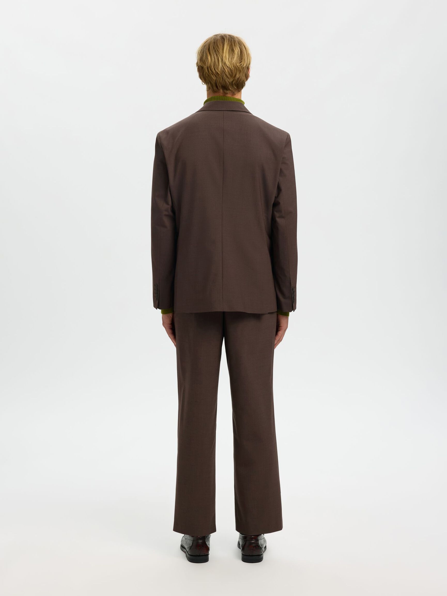 WOOL BLEND DOUBLE-BREASTED BLAZER, Delicioso, highres