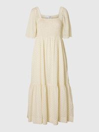 SQUARE NECK MAXI DRESS, Birch, highres