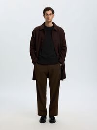 CASHMERE BLEND KNITTED PULLOVER, Black, highres
