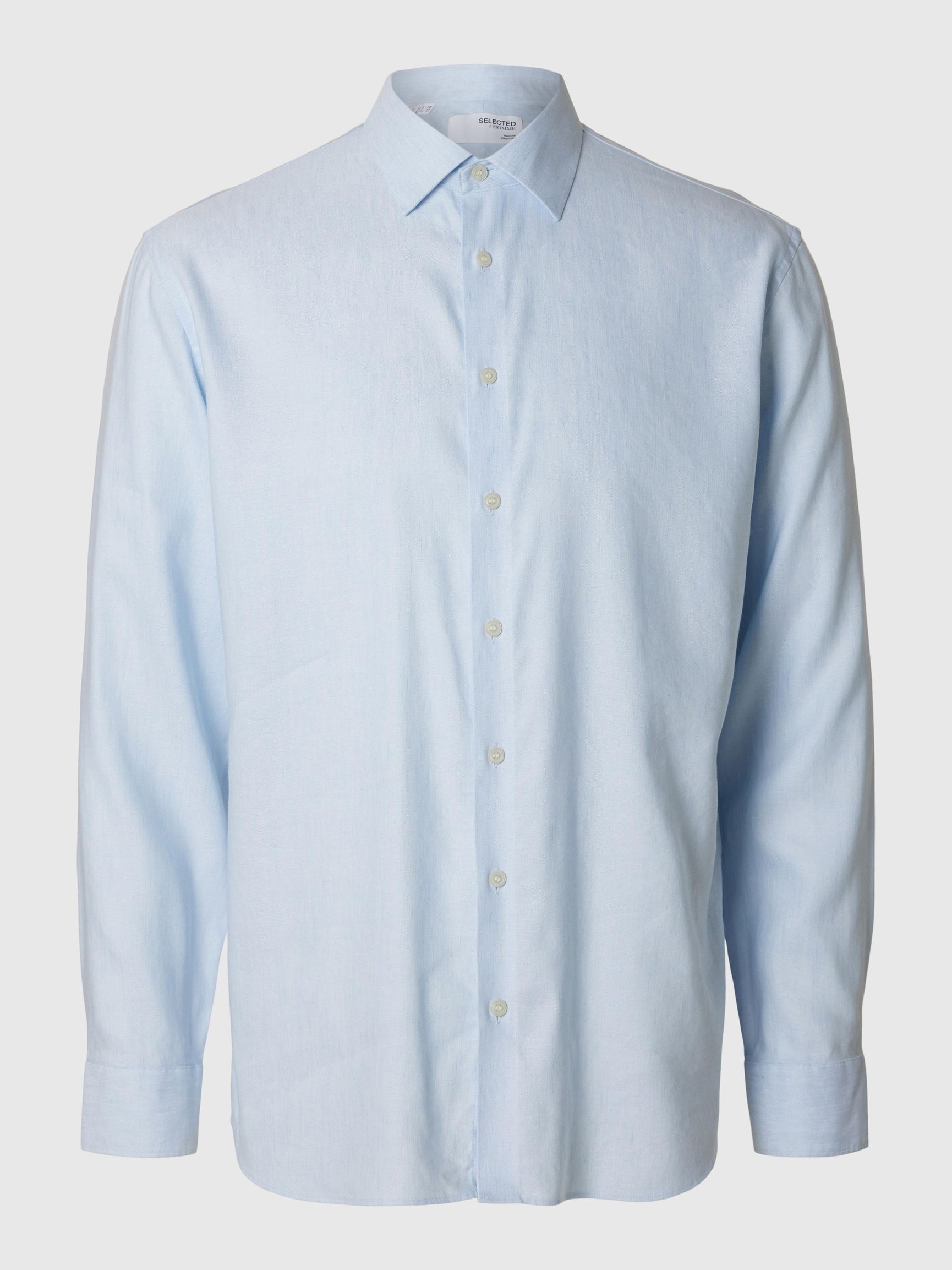 LANGE MOUWEN OVERHEMD, Cashmere Blue, highres