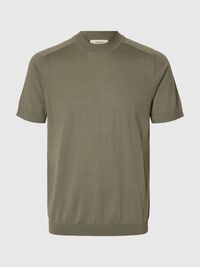 100% MERINO WOOL T-SHIRT, Vetiver, highres
