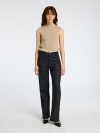 GLITTER ERMELØS TOPP, Irish Cream, highres