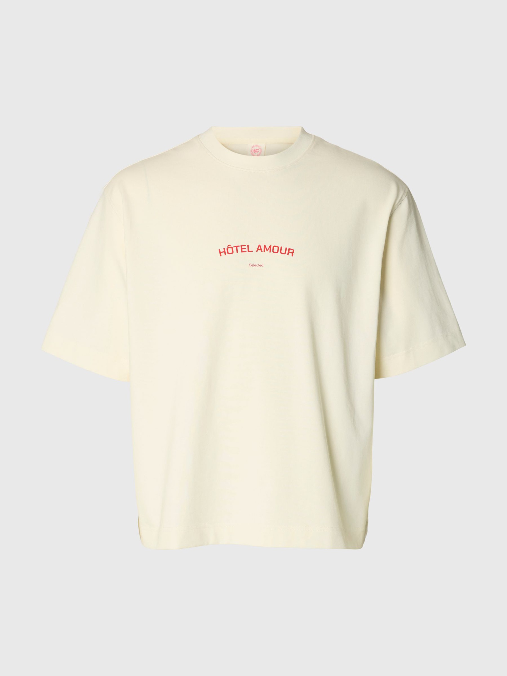 BOXY FIT T-SHIRT, Egret, highres
