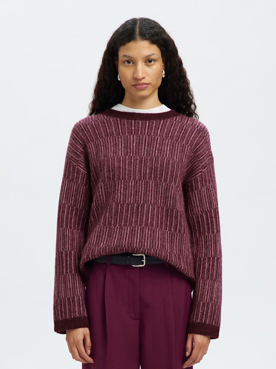 Product tile image - WOOL BLEND KNITTED JUMPER, Fig | 16099054_Fig_1226620