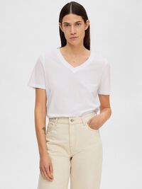 CLASSIC V-NECK T-SHIRT, Bright White, highres