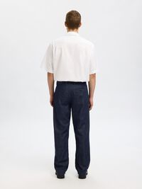 220 LOOSE FIT JEANS, Dark Blue Denim, highres