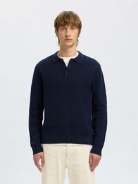 STRUKTURERET BOMULD POLO, Sky Captain, highres