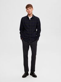 FLANELLE CHEMISE, Dark Navy, highres