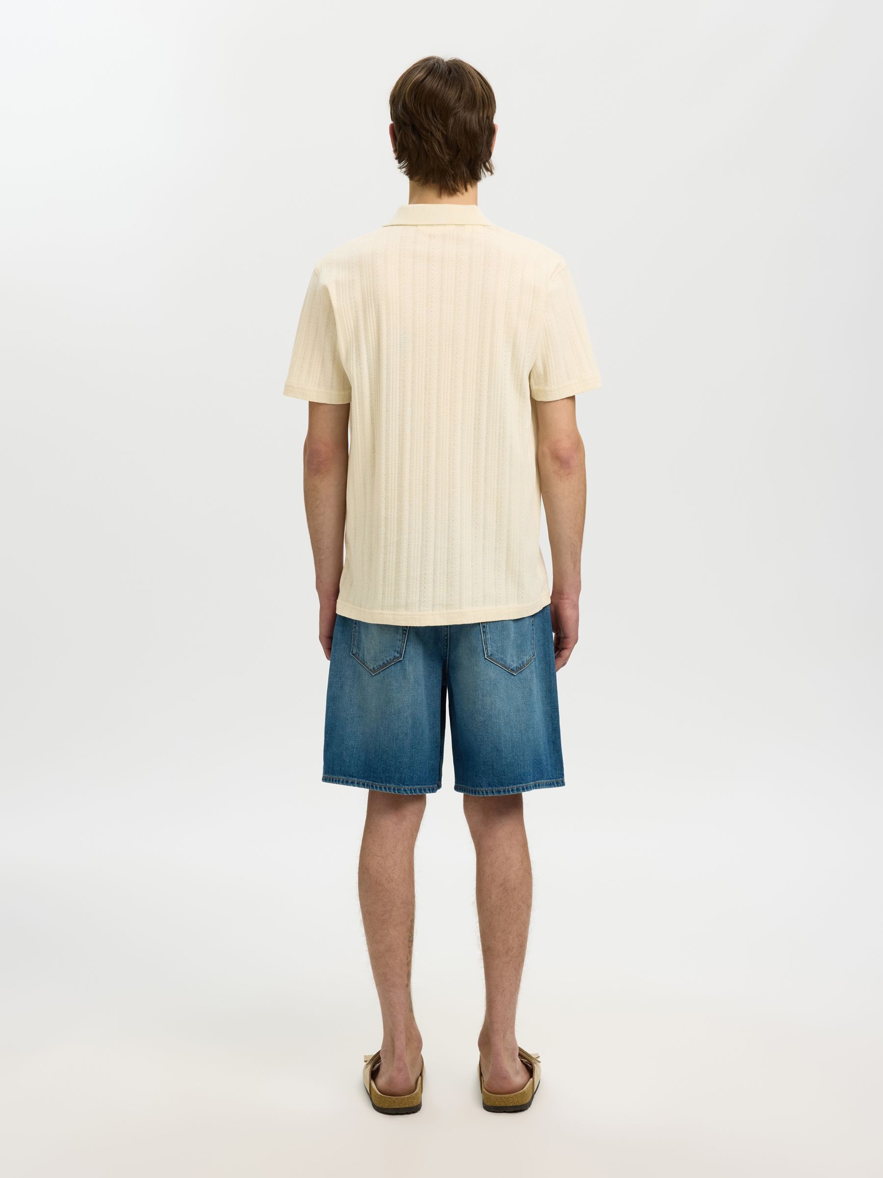 REGULAR FIT POLOSHIRT, Birch, highres