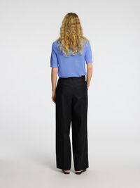 VISCOSEMIX GEBREIDE TOP, Cornflower Blue, highres