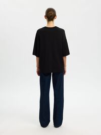 ESSENTIAL OVERSIZED T-SHIRT, Black, highres