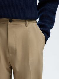 220 COUPE AMPLE PANTALON, Greige, highres