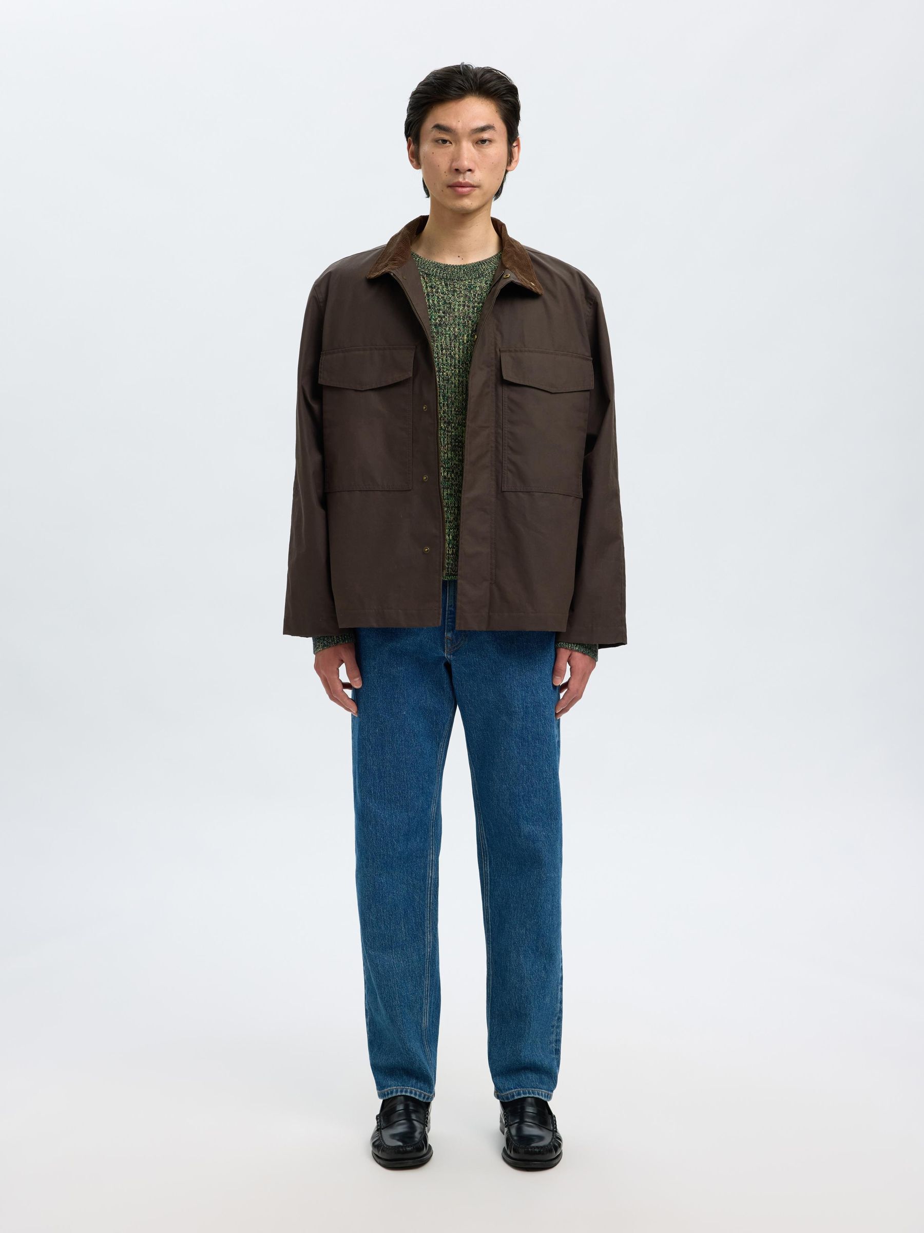 100% COTTON KNITTED PULLOVER, Sky Captain, highres