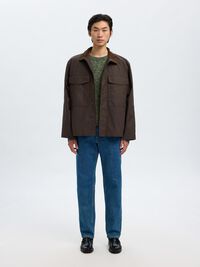 100% COTTON KNITTED PULLOVER, Sky Captain, highres