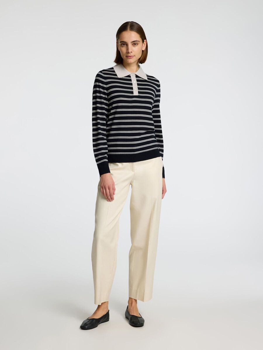 Selected 100% MERINO WOOL LONG-SLEEVED POLO, Black, highres - 16099131_Black_1224717_005.jpg