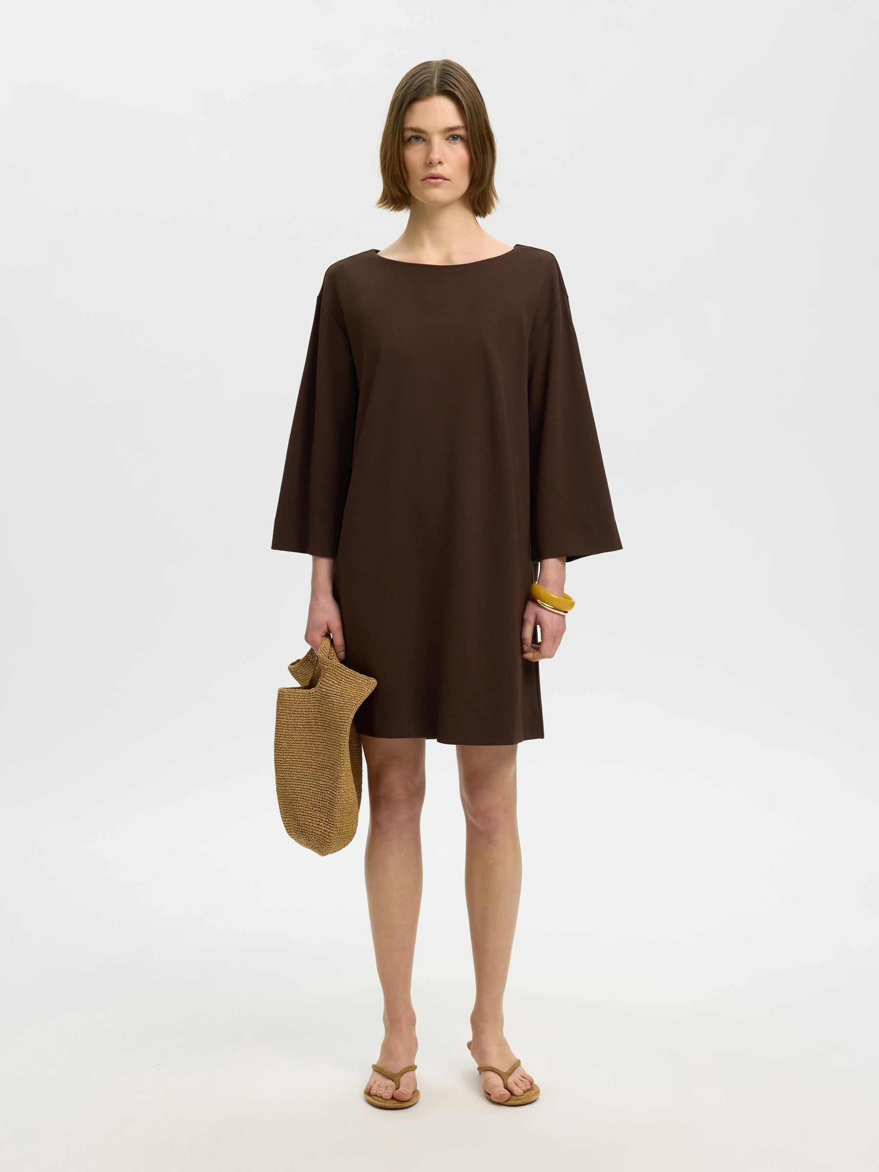 VISCOSE BLEND MINI DRESS, Delicioso, highres