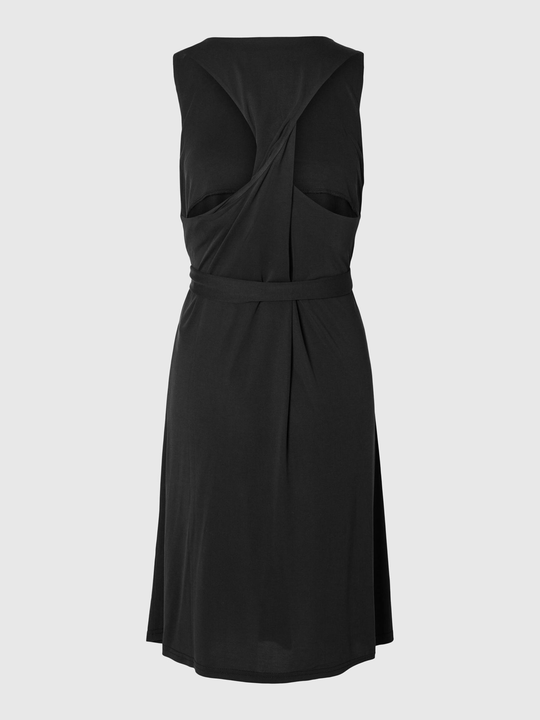 SLEEVELESS MINI DRESS, Black, highres