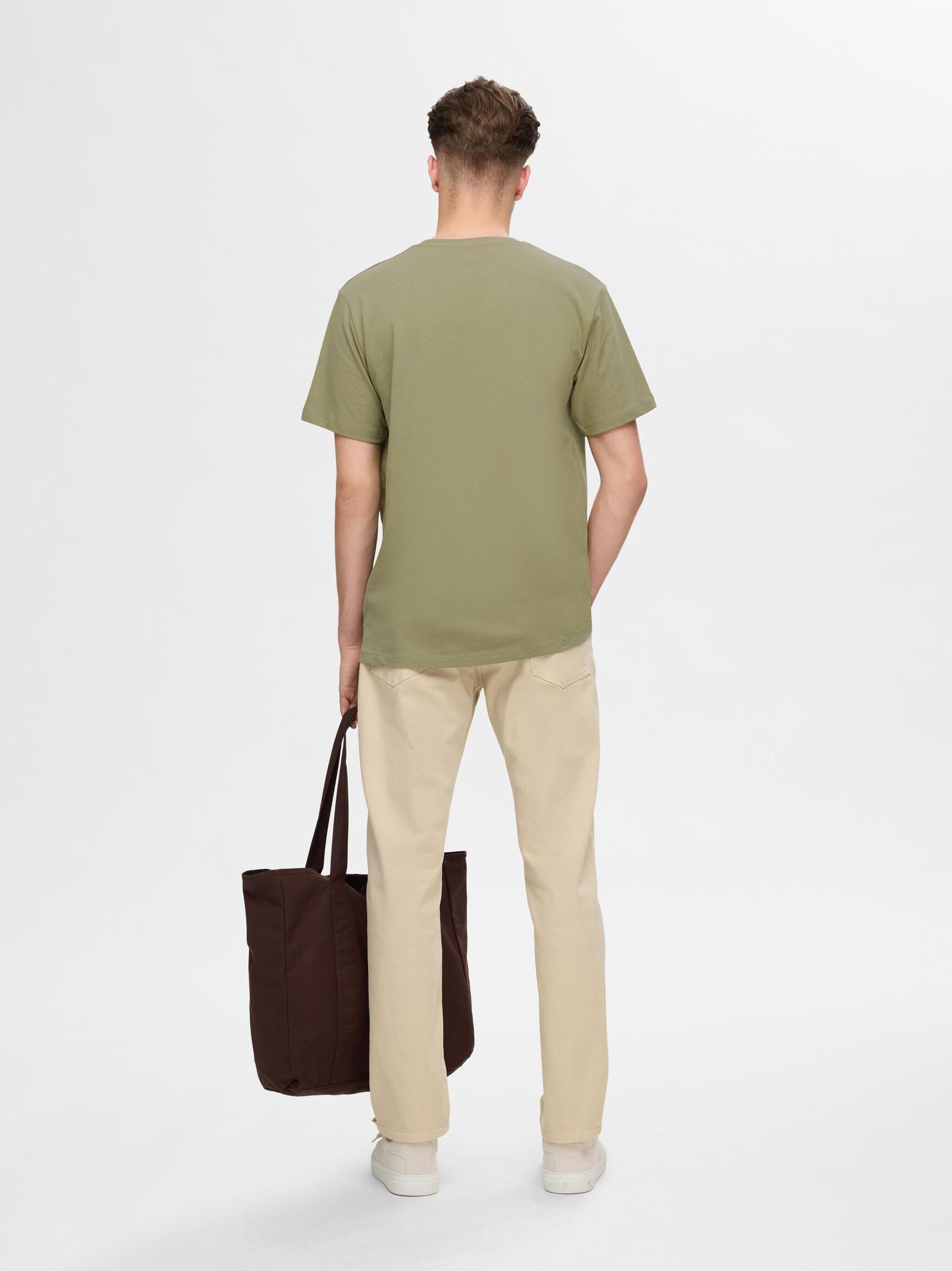 EMBROIDERED T-SHIRT, Vetiver, highres