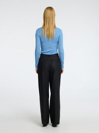 WOOL BLEND LONG SLEEVED TOP, Endless Sky, highres