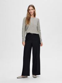 100% KASCHMIR PULLOVER, Light Grey Melange, highres